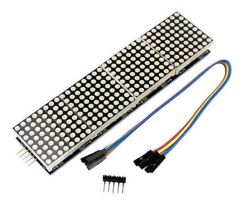 MAX7219 Microcontroller 4 in 1 Dot Matrix Display 0