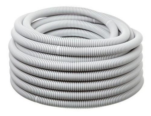 White 3/4 Fireproof Standard Corrugated Pipe 25 Meters Roll 8