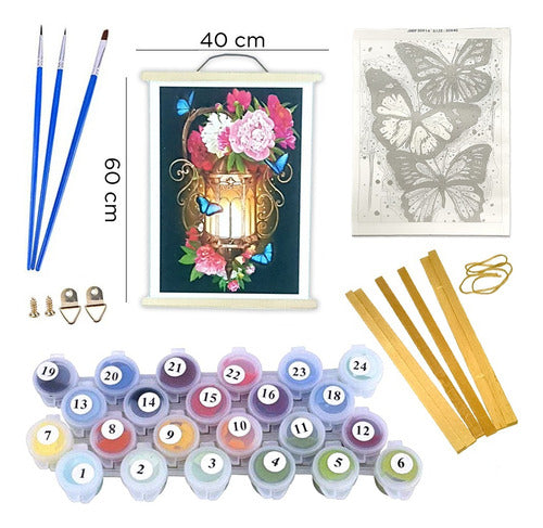Art Painting by Number Kit - Artistic Drawing Set with Frame 21