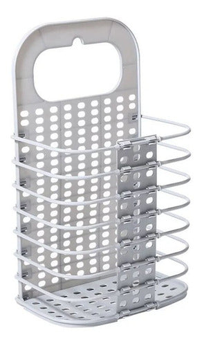 Hanging Self-Adhesive Foldable Multi-Purpose Laundry Basket 0