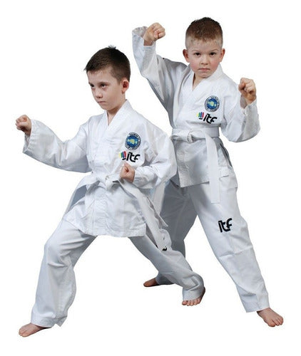 Dragon Dobok Taekwondo Uniform Gup Training + White Belt 4