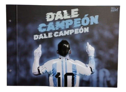 PPR Carpeta N° 5 Dibujo Dos Tapas Cartone Messi Campeon Arg 0