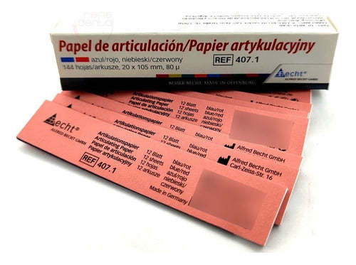 Becht Bicolor Articulating Paper Red/Blue Pack of 12 0