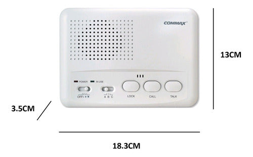 Commax Intercom System WI-3SN with 2 Bases and 3 Channels Wireless 2