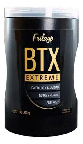 Frilayp Baño De Crema 1kl Efecto Btx Brillo Anti Frizz X4un 1