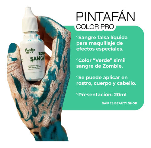 Pintafan Sangre Fx Falsa Verde Para Zombies Efectos Especiales 1