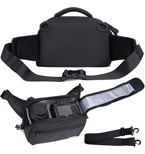 Cwatcun Riñonera Para Cámara Fanny Pack Dslr Slr Bolsa Resis 0