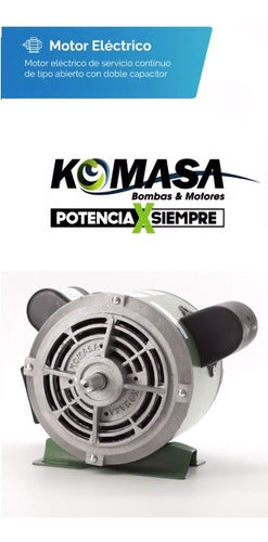 Motor 3/4 Hp Compresor De Agua Monofasico Komasa 2