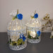 Centerpiece Cage 16 cm with LED Lights and Flowers 4