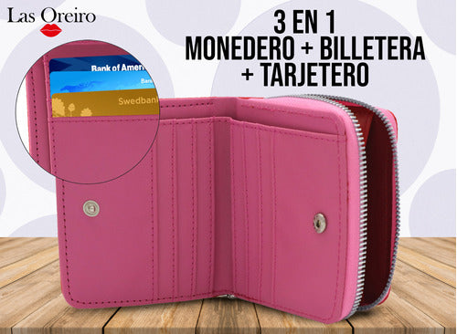 Women's Wallet Las Oreiro Love Eco Leather Card Holder 14
