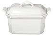 Le Creuset Heritage Stoneware 3/4-Quart Pate Terrine with Press, White 2