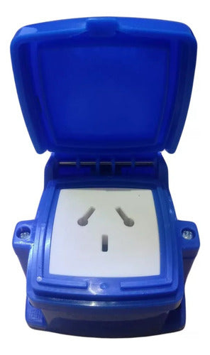 Exultt Outdoor Rated 1 Gang Capsule Box with 1 Power Outlet 1