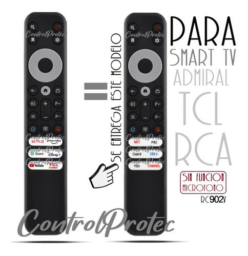 Remote Control for Smart TCL TVs RC902V P725 X925 C728 S430 1