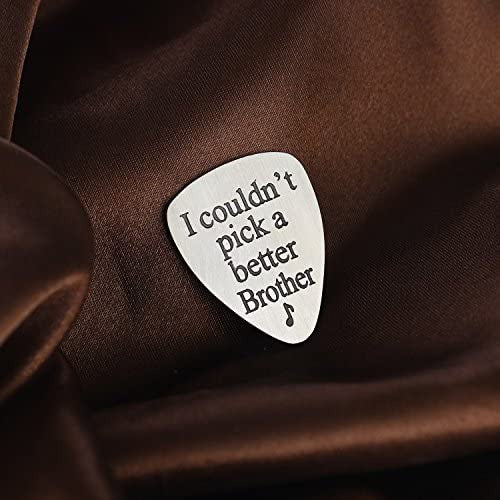 YEEQIN No Pude Elegir Un Mejor Hermano Musical Guitar Pick Men Gift 1