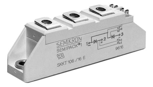 Semikron SKKT72/16E 1.6 KV, 70 A, 125 A Module 0