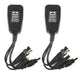 CCTV 4 Pair Twisted PVD Video Balun Power Data CC 1