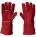 Truper 19458 Welding Gloves - Made of Cowhide Leather, Red, Safety Cuff, One Size 0