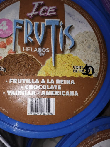 Ice Fruits Helado Balde De 10 Litros 4 Sabores 6