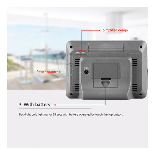 Temperatura Sem Fio Interna/externa Da Estação Meteorológica 3