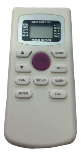 Daewoo-Electrolux Air Conditioner Remote Control AR819 0