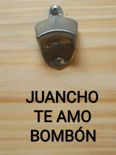 Destapador Abridor Pared Cerveza Personalizado Garra Chapa 3