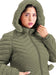 Women's Plus Size Long Jacket Hooded Warm Waterproof 19