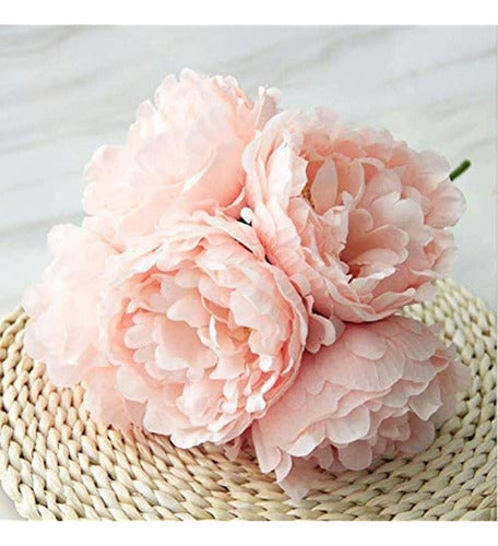 Tinsow Artificial Peony for Home Decoration, 5 Pieces 1