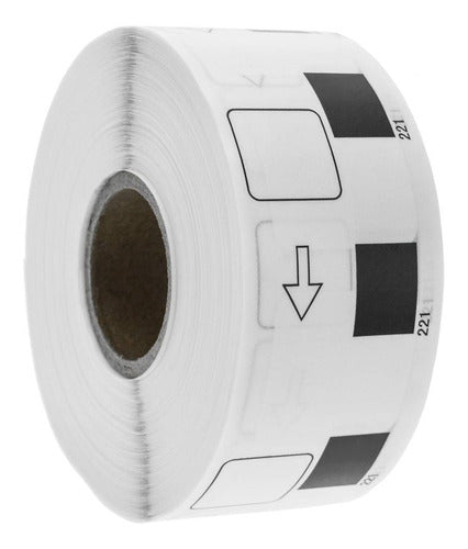 MR 20 Rolls DK 1221 23x23 Mm 1000 Self-Adhesive Labels QL DK 5