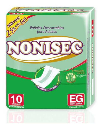 Nonisec Pack X 3 Unid Adult Diaper Talle XG X10un 0