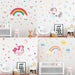 Children's Unicorn Rainbow Flower Decorative Wall Decals 0