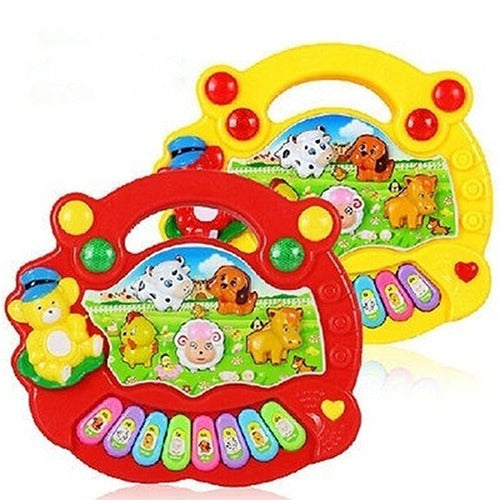 FunPlay 1pc Granja Música Piano Educativo Bebé Música Desarrollo Jug 0