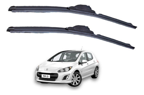 Peugeot Windshield Wiper Blades Front Rubber 308 2013 2014 2015 2016 0