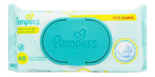 Pampers 12-Pack Newborn Baby Soft Wet Wipes Gentle 48 Units 1