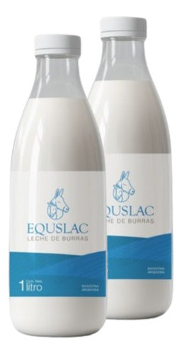 Equslac Whole Pasteurized Donkey Milk 1 Liter Pack x2 0