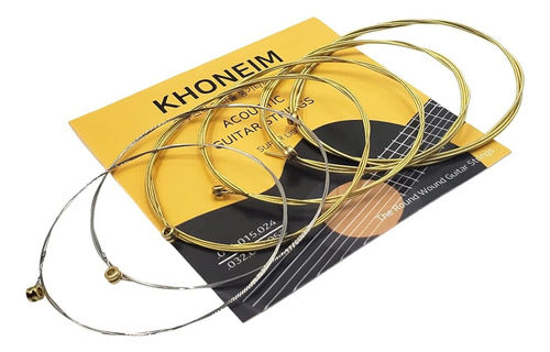 Khoneim Guitar Strings 4 Pack - Cuerdas De Guitarra Acústica 0