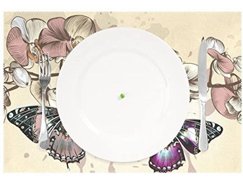 Hulahula Heat Resistant Butterfly Placemats 1