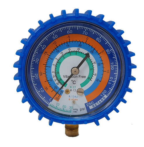 MasterTool Low Pressure Gauge 70mm 120psi R22 R12 R134a R404a 0