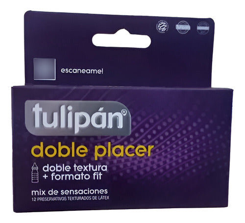 Preservativos Tulipán Doble Placer X 12 Unidades Discreto 2