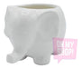 OMS Ceramic Design Planter Elephant African - Trunk Down 13