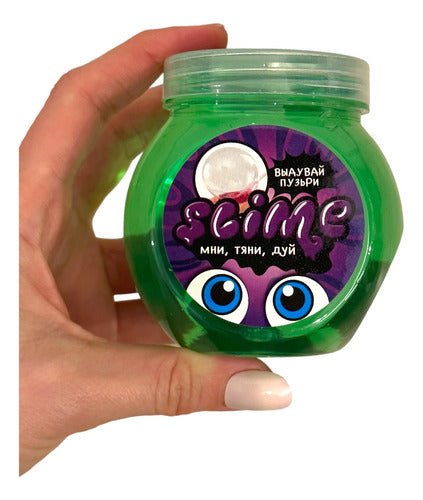 Slime Transparente Varios Colores En Frasco 220g 1