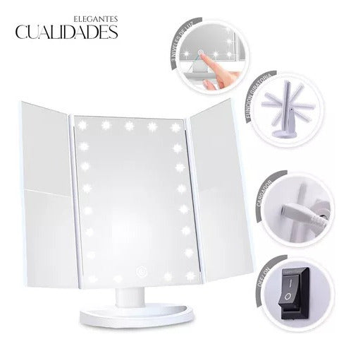 Dinax LED Makeup Mirror with Touch Screen 1