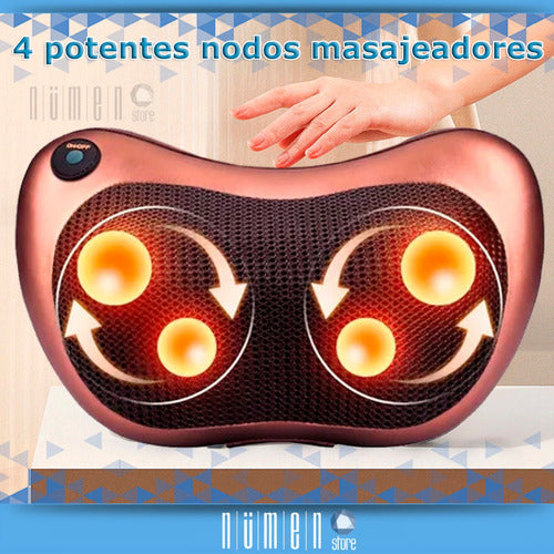 Car & Home Shiatsu Massage Pillow with Heat for Back, Neck, Lumbar, and Feet 7