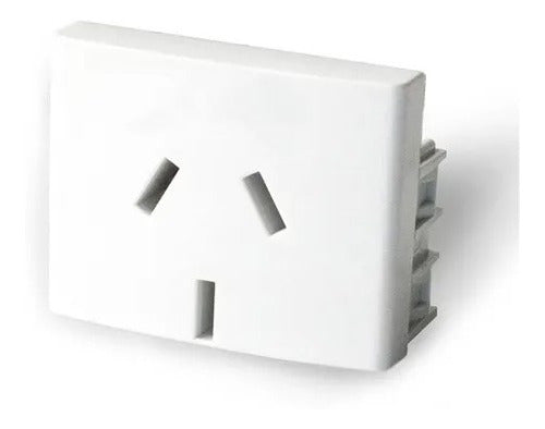 Module 1/2 Power Outlet Kalop KS40266 White- Soultec 0