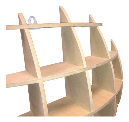 Proyectarte Hanging Shelf, Floating Wood Shelf, 59.5cm 2