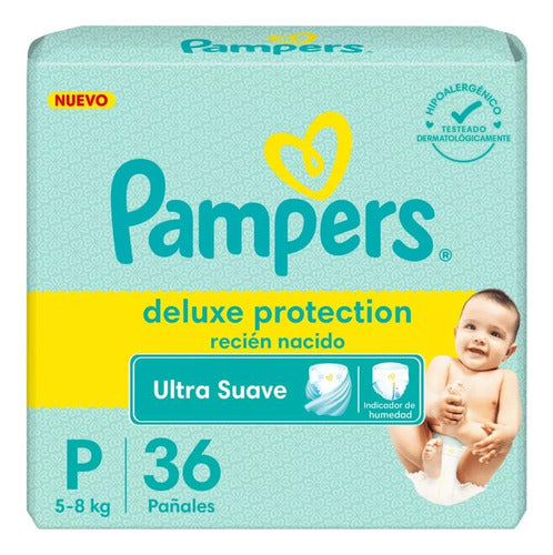 Pampers Deluxe Protection Diapers Size P x36 - Iaruchis Baby 0