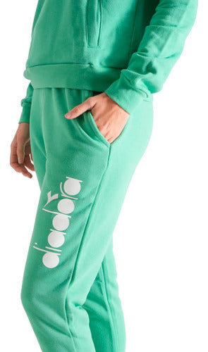 Diadora Women's WD Logo Green Sport Pants 3