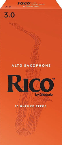 Rico D'Addario Saxophone Reeds Strength 3.0 Pack of 25 Units 0