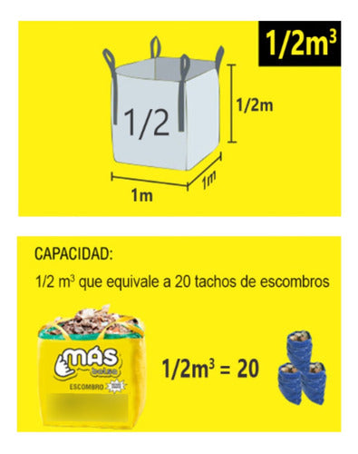 Más Bolsa Debris Bag 1.65 M³ 1