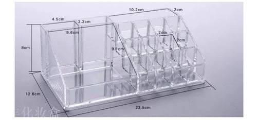 FK Organizador De Maquillaje Acrílico 16 Reparticiones 4