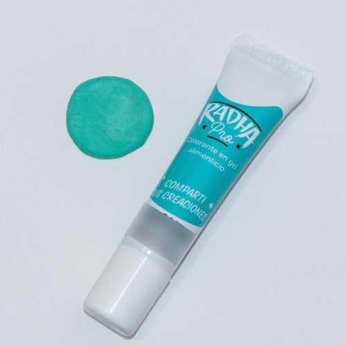 Turquoise Gel Food Coloring - Radha Colors Pro 0